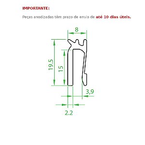 Dissipador de Calor modelo HS 0820