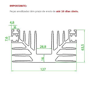 Dissipador de Calor modelo HS 12764