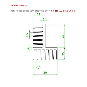 Dissipador de Calor modelo HS 5073