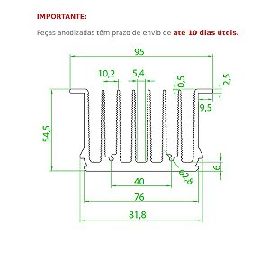 Dissipador de Calor modelo HS 9555