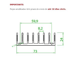 Dissipador de Calor modelo HS 7324