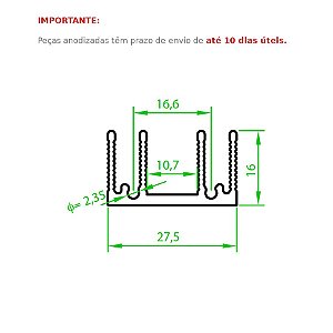 Dissipador de Calor modelo HS 2816