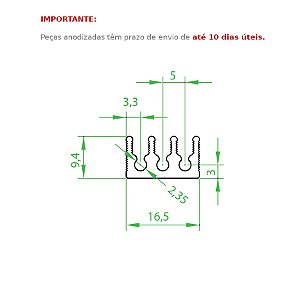 Dissipador de Calor modelo HS 1710