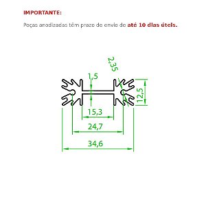Dissipador de Calor modelo HS 3512