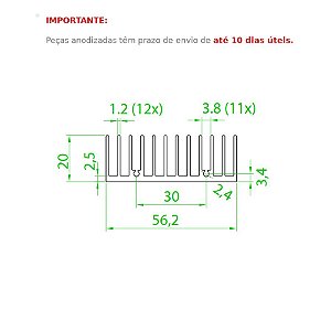 Dissipador de Calor modelo HS 5620