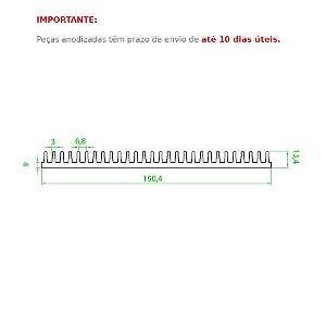 Dissipador de Calor modelo HS 19013