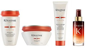 Kérastase Nutritive Bain Satin 2 /Másc Finos /Leavein /Sérum