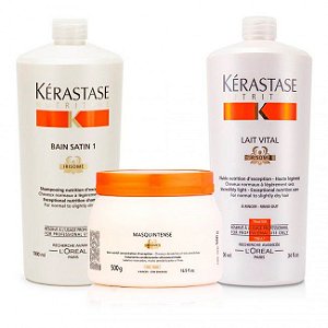 Kérastase Nutritive Bain Satin 1-1lt /Cond 1lt /Másc Fin 500