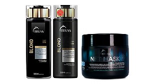 Truss Professional-Shampoo Blond 300/Condic 300/Net mask 550