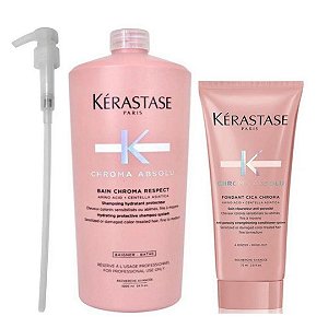 Kérastase Chroma Absolu - Sh Bain Chroma 1lt / Cond 200ml