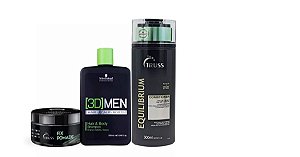 Schwarzkopf / Truss [3D] MEN Sh+Cond.Equilibrium+Pomada Fix