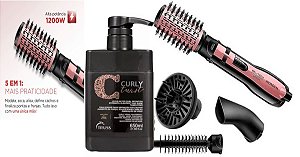 Truss Curly Twist+Mondial Escova Rotativa/Difusor Black Rose
