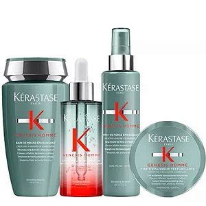 Kérastase Genesis Homme - Shampoo Masse+Spray+Cire e Sérum