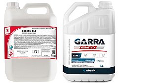 Spartan Golden Glo Detergente e Oleak Desinfetante Garra 5L