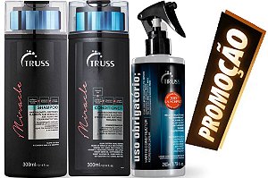 Truss Miracle Shampoo e Condicionador 300ml+Uso Obrigatório