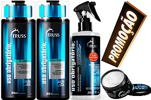Truss Uso Obrigatório Shampoo e Cond 300ml+Uso Obrg+Mini Net