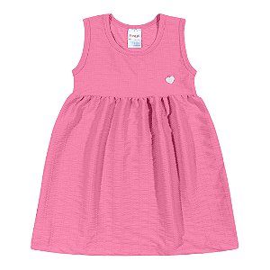 Fantoni Vestido Malha Anarruga Rosa Médio (40555)