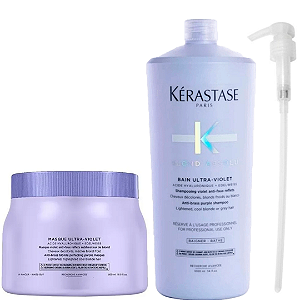 Kérastase Blond Absolu Ultra-Violet Sh 1L + Máscara 500g