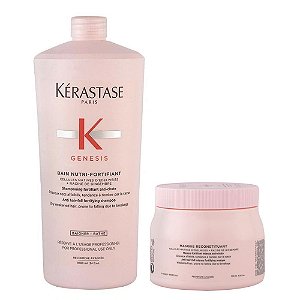 Kérastase Genesis Nutri-Fortifiant Shampoo 1L + Máscara 500g