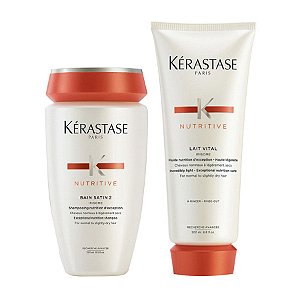 Kérastase Nutritive Bain Satin 2 Shampoo 250ml + Cond 200ml