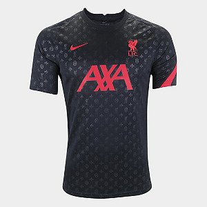 Camisa Liverpool Pré Jogo 2020/21- Masculina - Preta