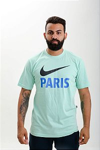 Camiseta Masculina Nike Paris Verde Claro