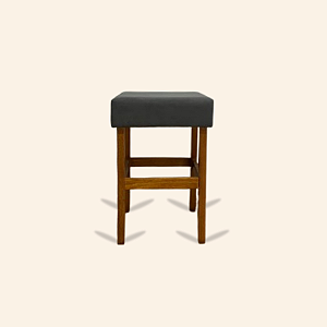 Banqueta estofada 60cm - sem encosto