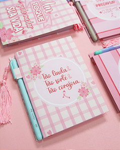 Bloquinho com Caneta Outubro Rosa • Preciosa