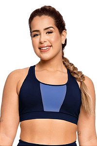 Top fitness luxo pocket com bojo removível