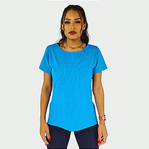 Blusa tapa bumbum dray fit azul céu