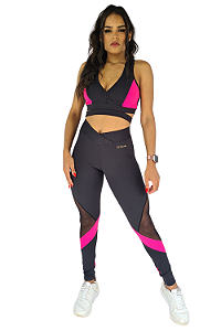 Conjunto luxo Double X Pink