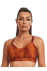 Top luxo dourado com bojo