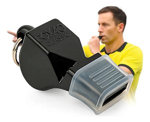 Apito Árbitro Juiz Futebol Com Cordão Profissional