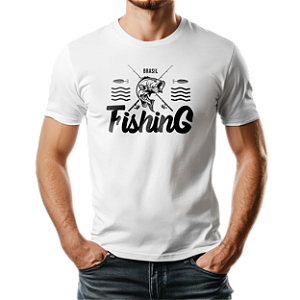 Camiseta Casual 100% Algodão