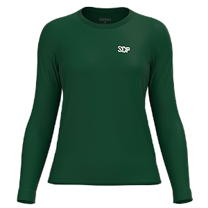 Casual Poliamida manga longa Verde Feminina