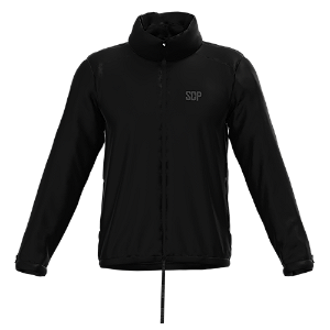 Jaqueta Forrada Sodpesca Com Capuz Preta