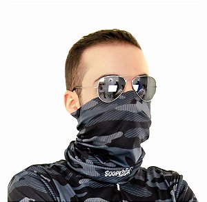 Bandana Sódpesca Camuflada Cinza