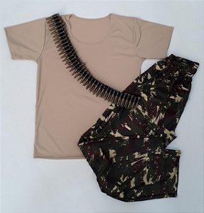 Conjunto soldado militar exército adulto - SEM ACESSÓRIO