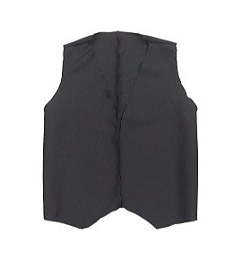 Colete preto multiuso adulto