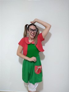 Fantasia vestido Menina da Vila adulto com bolero