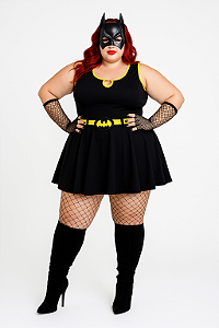 Fantasia vestido Mulher morcego adulto/plus size