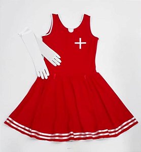 Fantasia vestido Salva vidas plus size