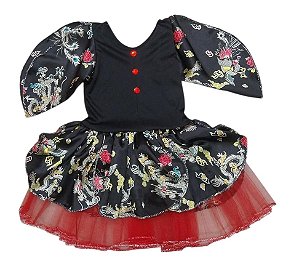 Fantasia vestido Princesa gueixa infantil