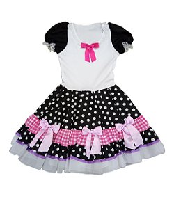 Vestido junino poás infantil