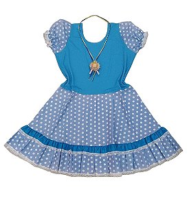 Vestido junino com colar plus size