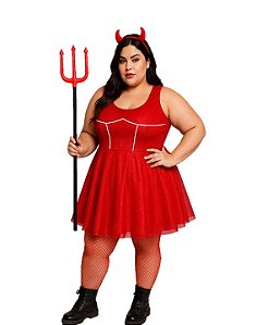 Fantasia Diabinha Sexy Luxo Plus Size