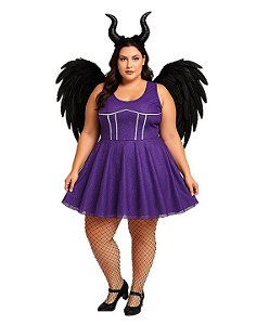Fantasia Bruxa Malévola Luxo Plus Size