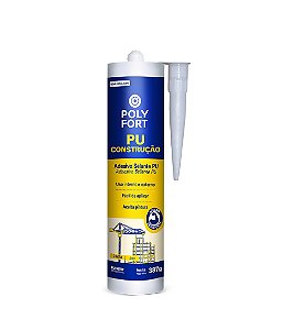 Selante Poliuretano Construção Branco (387 g)- Polyfort