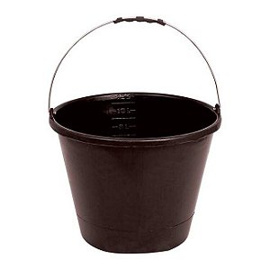 Balde Pvc Multiuso Preto 12 L