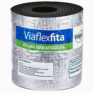 Fita Autoadesiva aluminizada Viaflex fita Pro Viapol (15 cm x 10m)